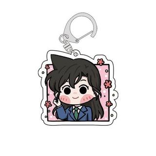 Móc khóa Mica DETECTIVE CONAN HÌNH VUÔNG CUTE in hình anime chibi Women Nữ