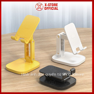 Kệ đỡ điện thoại máy tính bảng để bàn, giá đỡ hợp kim nhôm xoay 360 độ, gấp gọn tiện lợi GDDTKL3K
