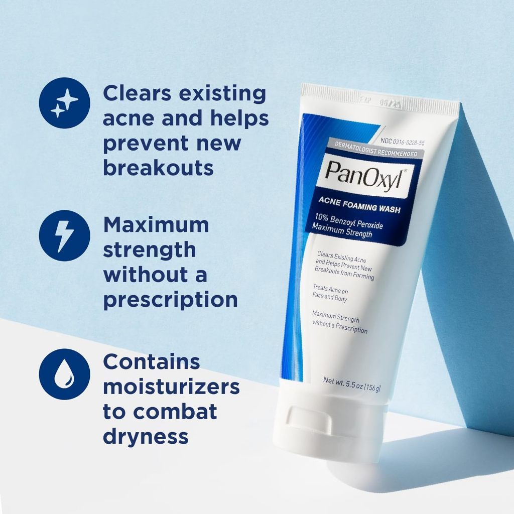Sữa Rửa Mặt PanOxyl 4% / 10% – Làm Sạch Dịu Nhẹ, Giúp Làm Thoáng Lỗ Chân Lông, Cho Da Dầu