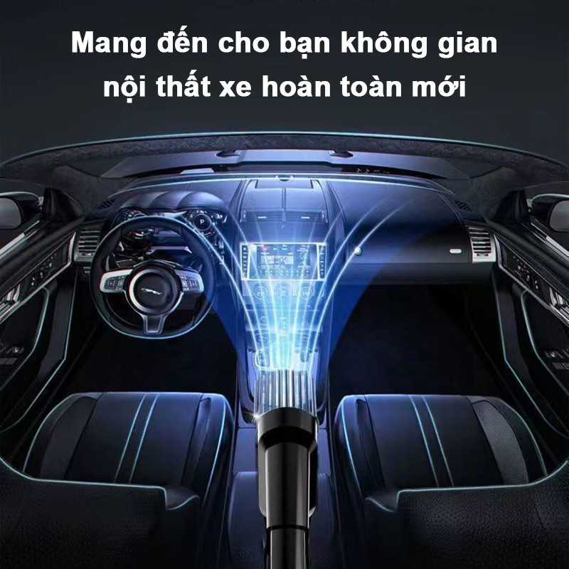 Máy Hút Bụi Không Dây 4in1 120W - Lực Hút Mạnh, Thiết Kế Cầm Tay, Lý Tưởng Vệ Sinh Ô Tô & Nhà