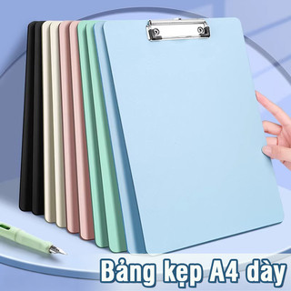 Bìa kẹp tài liệu học sinh A4 tiện dụng - Bìa nhựa trình ký một mặt, kẹp inox chắc chắn, màu sắc tươi sáng
