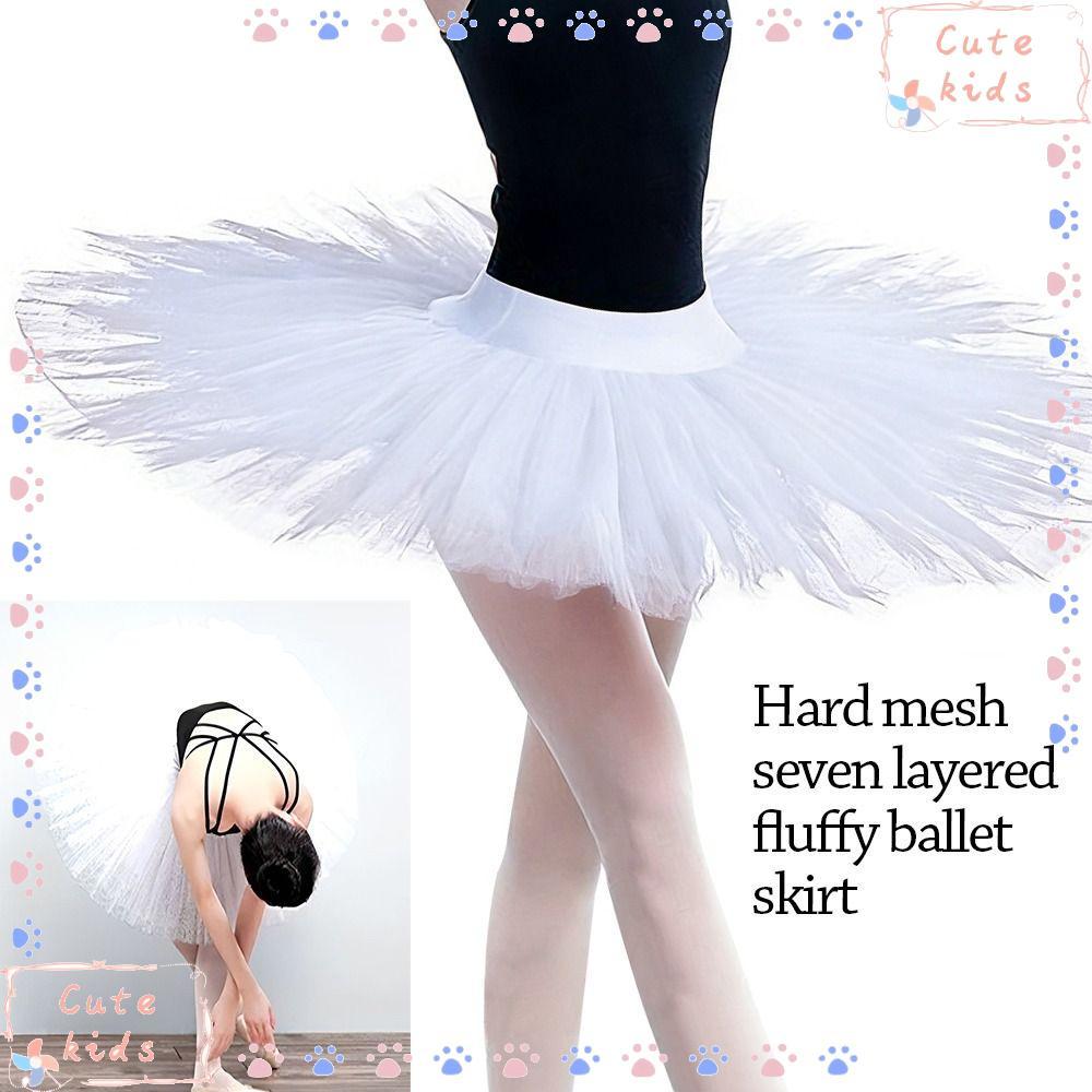 Đầm Ballet TPKSF98, Hiện Đại Với Quần Lót Ballet Tutu, Đầm Dự Tiệc Trắng Thời Trang Đầm Công Chúa Chuyên Nghiệp Trẻ Em Bé Gái