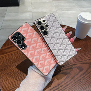 Ốp Điện Thoại Di Động Mạ Điện Cao Cấp Cho iPhone 17 PRO MAX 16 PRO MAX 15 Pro Max 14 13 PRO MAX 17AIR 14 15 16 PLUS Phong Cách Retro Thiết Kế Độc Đáo Da PU Chống Sốc