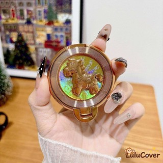 Giá đỡ điện thoại Spinner Lucky Horse năm mới nóng bỏng - 360° Đồ chơi Fidget xoay & Chân đế Quà tặng cặp đôi hoàn hảo từ tính màu đỏ & vàng Pony