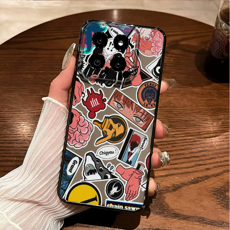 Dành Cho Redmi Turbo 4 Pro Note 15 Pro / 14 / 13 Mi 15T 14T K90 Pro Max Chainsaw Man Slim Soft Phone Case Cho Xiaomi 17 Pro Max Bảo Vệ Camera Chống Sốc Redmi Cover