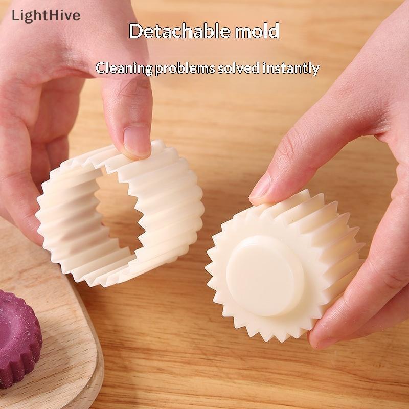 [LightHive] Khuôn Bánh Ngọt Có Thể Tháo Rời Tem Khuôn Bánh Trung Thu Bánh Ngọt Dụng Cụ Trang Trí Bánh Áp Lực Tay Khuôn Nướng Tự Làm Nhà (TH)