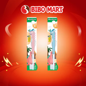 Bàn Chải Đánh Răng OralClean Dino Kids Soft Lông Mềm Sạch Sâu Khoang Miệng Cho Bé - Bibo Mart