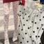 Quần nhung chấm bi đen, Legging vintage Y2K co giãn - Phù hợp mặc hàng ngày và giảm béo