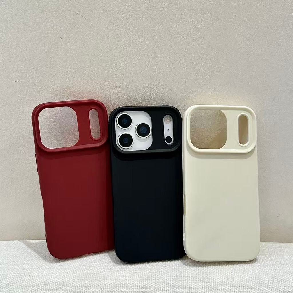 Ốp lưng iPhone vỏ mềm dạng lỏng màu trơn đơn giản phù hợp cho iPhone 17 Pro Max iPhone 17 16 15 14 13 12