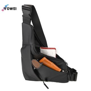 YOWEI Chống Trộm Nam Đóng Lắp Ngực Túi Giải Trí Da Phim Chống Thấm Nước Tam Giác Túi Đeo Ngang Ví Thể Thao Đi Xe Đạp Túi Đeo VN