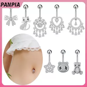 PNPIA - Phụ Kiện Pha Lê Thời Trang với Chiếc Nhẫn và Gấu Trúc, Perfect cho Trang Sức Cơ Thể khi Đi Biển