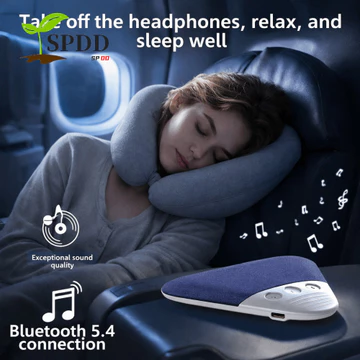 SPDD Dưới Gối Loa Ngủ, Bluetooth 5.4 Hẹn Giờ 3 Cấp Loa Bluetooth Không Dây, Tích Hợp Tiếng Ồn Trắng HiFi Âm Thanh Thẻ TF Hỗ Trợ Gối Loa Bluetooth Gối Sử Dụng Bên