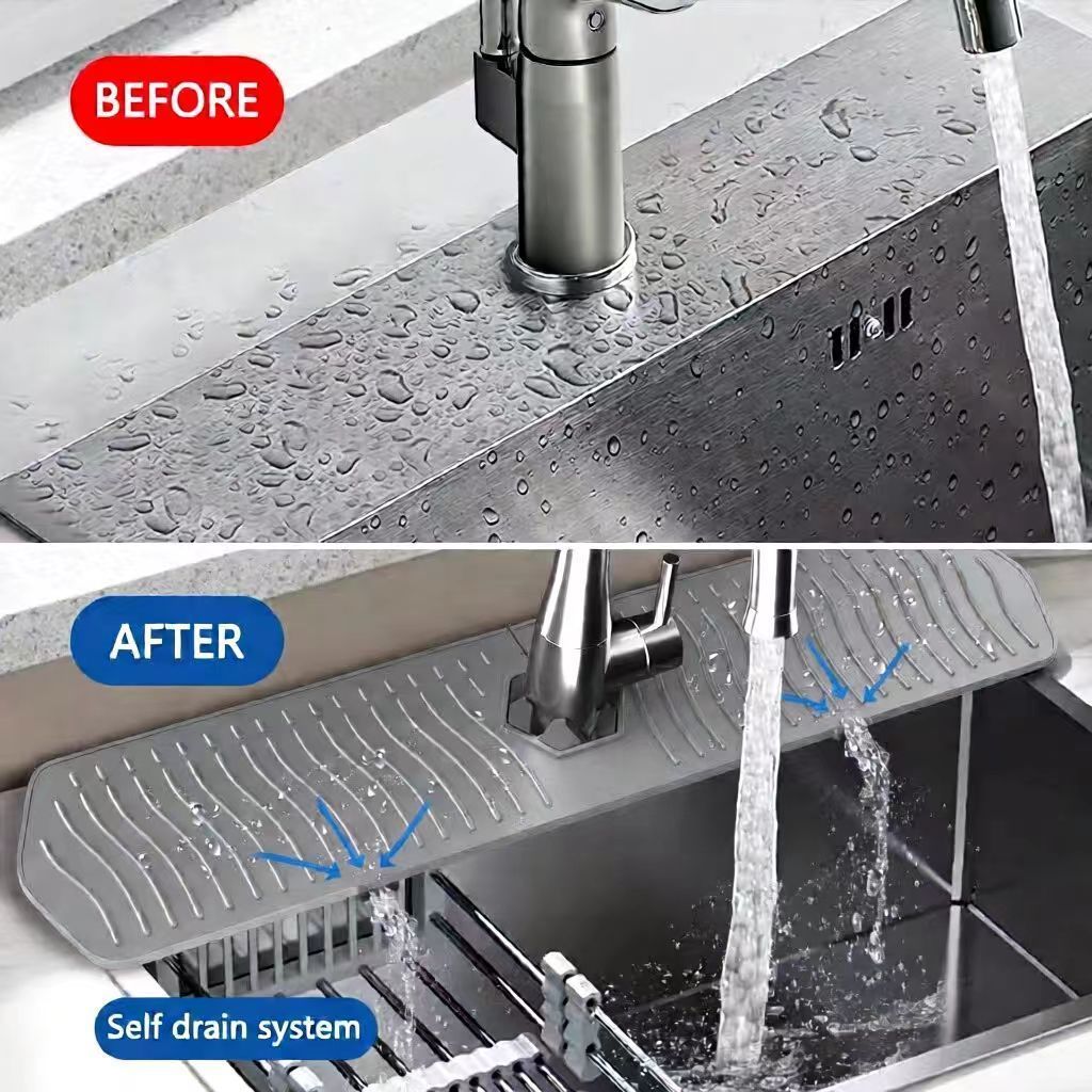 【COD】Thảm lót silicon cho bồn rửa chén, vừa chống trượt vừa thoát nước tốt, bảo vệ bàn bếp và khu vực rửa luôn khô ráo.