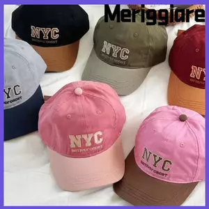 Mũ chống nắng MERIGGIARE, Mũ bóng chày chữ Hip Hop, Mũ lưỡi trai có thể điều chỉnh bằng Cotton mùa xuân