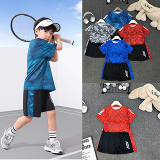 Bộ quần áo thể thao mùa hè bé trai 20-46kg từ 6-16 tuổi zosee zanzi. Thoáng mát, co giãn thấm hút mồ hôi TT10