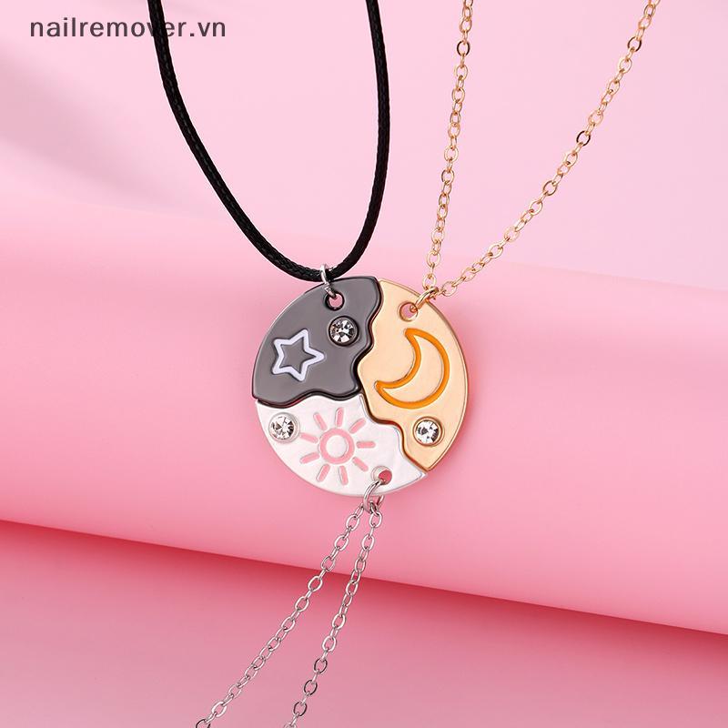 Mặt Dây Chuyền Nelace Đôi Cho Bạn Bè, Bộ 3 Chiếc Mới