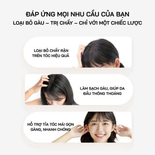 【COD】Lược trúc mát xa truyền thống không chỉ làm sạch gàu mà còn giúp thư giãn tinh thần sau một ngày dài mệt mỏi.