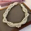 ZK Twining Ngọc Trai Choker Hình Học - Trang Sức Cô Dâu Việt Nam