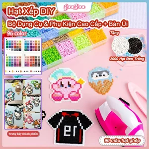 🔥【Hạt Xếp/Combo Đầy Đủ 96 Màu】58.000+ Hạt | Bộ Đầy Đủ Dụng Cụ | Tạo Pixel Art DIY Trẻ Em & Người Lớn