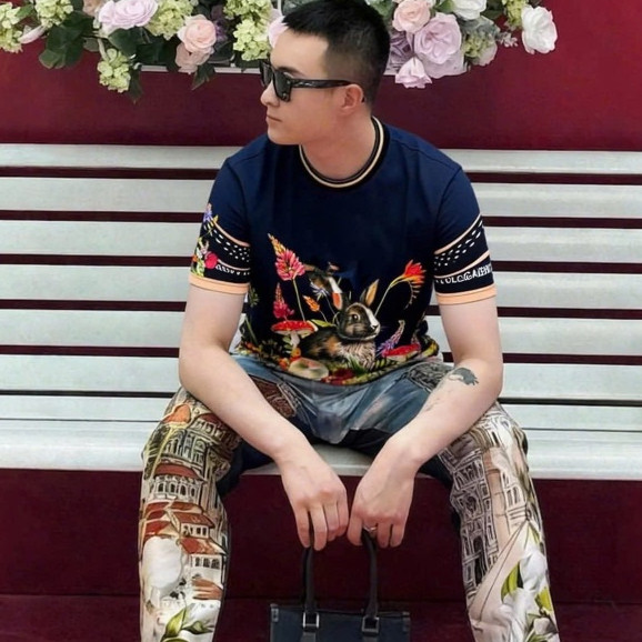 Áo Thun Thỏ Giữa Vườn Hoa KCloset Áo Phông Cotton Dày Dặn Dáng Rộng Nam Nữ NA118