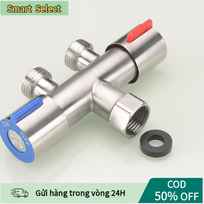 【COD】Van chia nước inox 304 đường kính 20mm đóng mở riêng biệt từng cổng, dùng cho giường gội dưỡng sinh tiện lợi.
