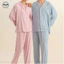 Bộ đồ ngủ nam nữ phong cách Nhật Bản Muji, chất liệu modal co giãn mềm mại, phù hợp làm loungewear