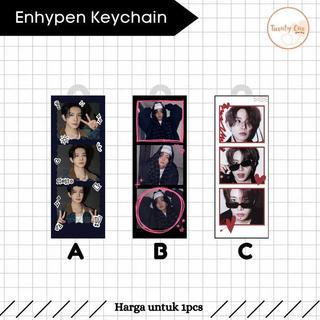 [BISA CUSTOM] Gantungan Kunci Photostrip  Member Foto Strip Keychain Keyring Akrilik Ganci - Jungwon, A
