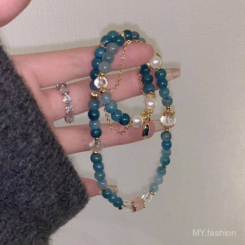 Vòng Tay Pha Lệ Hình Tròn Đôi Phong Cách Cung Điện Cổ Điển - Nhẹ Nhàng Cho Bạn Gái
