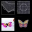 Bảng hạt YUUKII 2.6mm, khuôn mẫu Perler chất lượng cao cho làm thủ công sáng tạo, chịu nhiệt, đồ chơi DIY