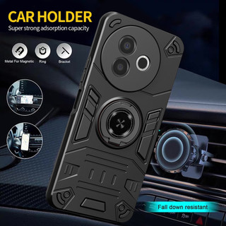 Dành Cho Vivo Y39 5G Ốp điện thoại Cứng Có Giá Đỡ Nhẫn Mềm TPU Cạnh Chống Sốc Mỏng