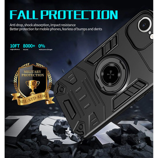 Dành Cho iphone 16E / 17E Ốp điện thoại Cứng Có Giá Đỡ Nhẫn Mềm TPU Edge Chống Sốc Mỏng Vỏ
