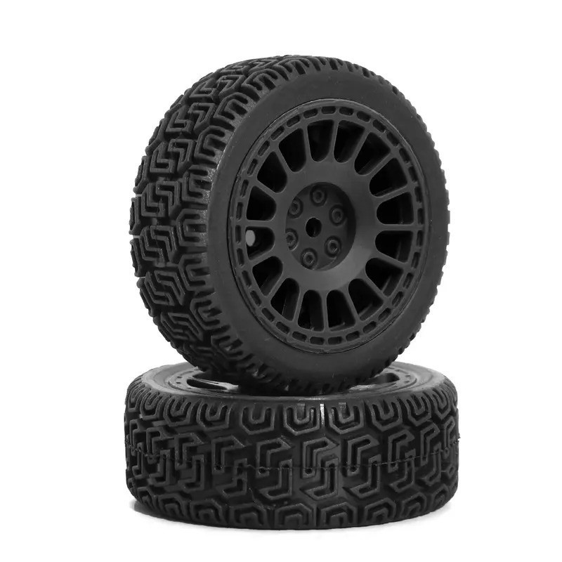 4 68mm Rally Lốp Lốp Cao Su Lốp Bánh Xe Cho Tamiya XV01 XV02 TT01 TT02 PTG-2 1 / 10 RC Rally Racing Xe Nâng Cấp Phần