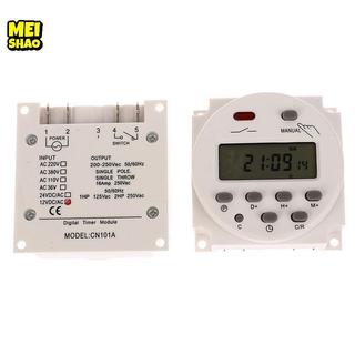 MeiShao 1Pc CN101A Công Tắc Hẹn Giờ Kỹ Thuật Số LCD Lập Trình 12V 24V 110V 220V Nguồn Đẹp