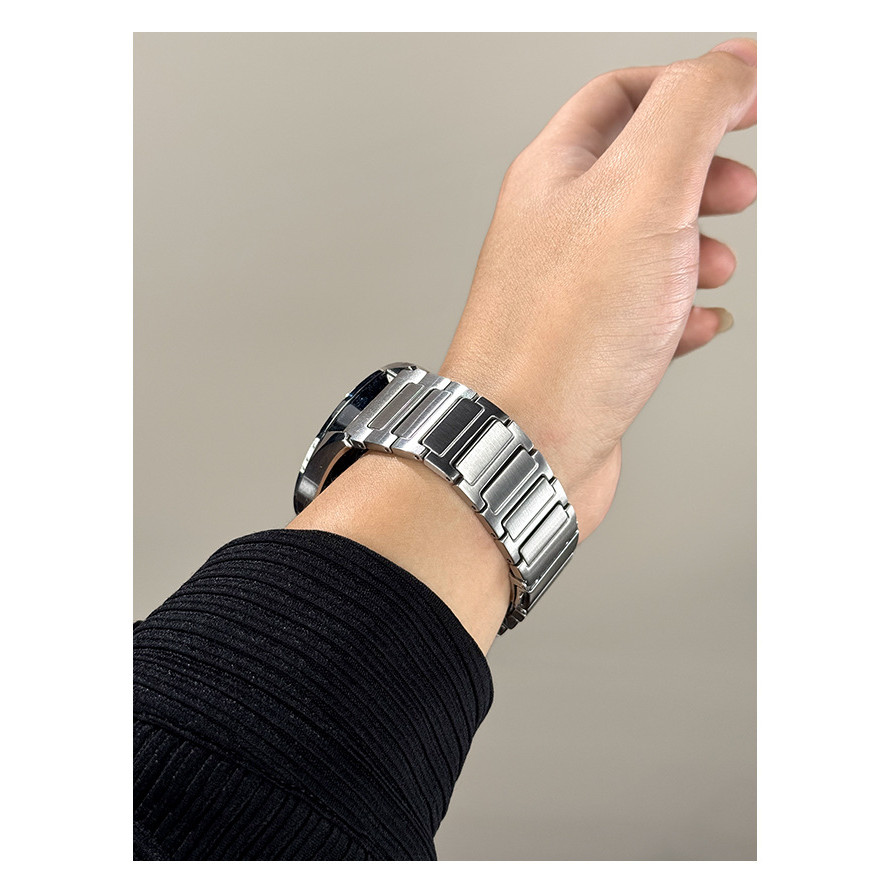 Bấm Đôi Gấp Khóa Khóa Khóa Thép Không Gỉ Dây Đeo Đồng Hồ 18 Mm 20 Mm 22 Mm Vòng Tay Đồng Hồ Cho Đồng Hồ Thông Minh GT6 46 Mm Cho Nam Nữ Dây Đeo Đồng Hồ