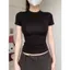 Áo phông cộc tay croptop chất mát cho mùa hè, in ngựa -quanao94