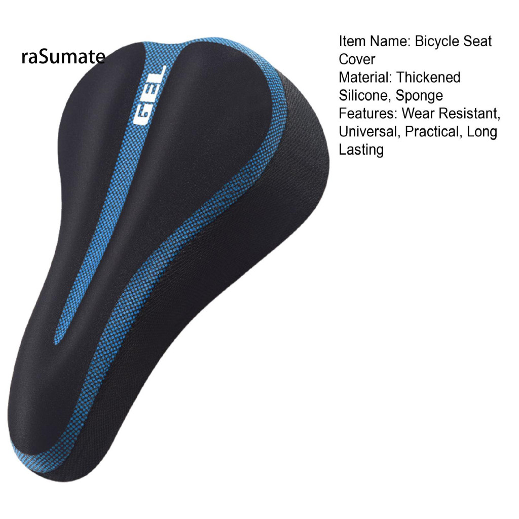 Vỏ đệm ghế xe đạp silicone siêu mềm dày, bọc yên xe đa năng cho xe leo núi