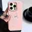 Thỏ ũ hồng mũ hồngĐối với iPhone 17promax trường hợp sáng tạo 15Plus Fun 14