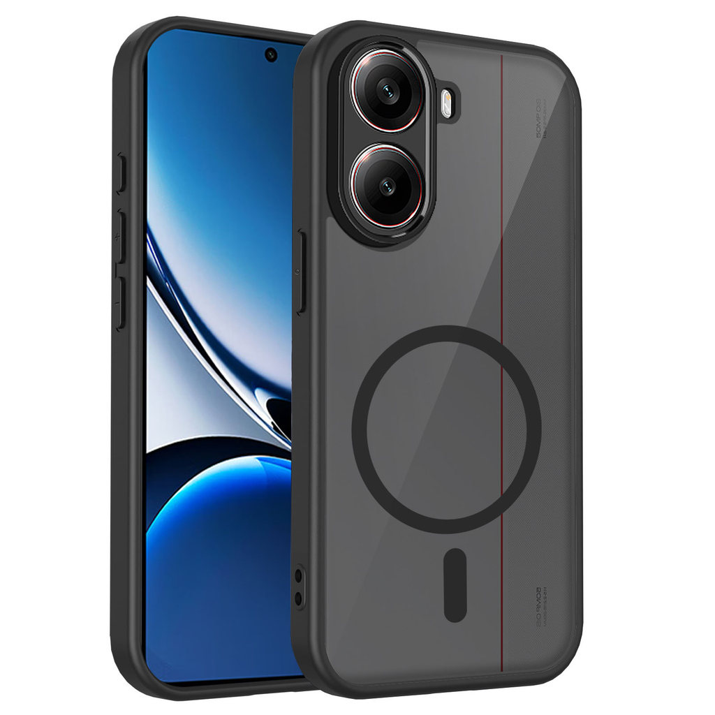 Ốp lưng Xiaomi Poco X7 Pro 5G Vỏ thu hút từ tính màu đen mờ cho Ốp điện thoại Xiaomi Poco X7 Pro 5G