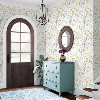Giấy Dán Tường Pháp ins Phong Cách Tươi Nhỏ Hoa Giấy Dán Tường Tự Dính Cho Thuê Phòng Chống Thấm Nước Tủ Hoa Miếng Dán YMSJ