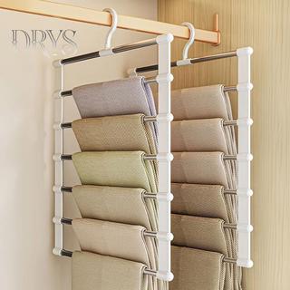 Móc treo quần inox có thể gập, tiết kiệm không gian tủ, sắp xếp tủ quần áo