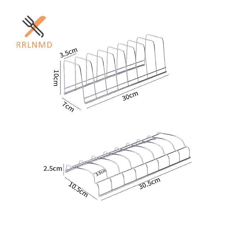 RRLNMD Đĩa Inox Thoát Ra Bếp Nắp Nồi Đĩa Bảo Quản Ras Kệ Đa Năng Bát Sấy Giá Đỡ Nhà Bếp Sắp Xếp MỚI