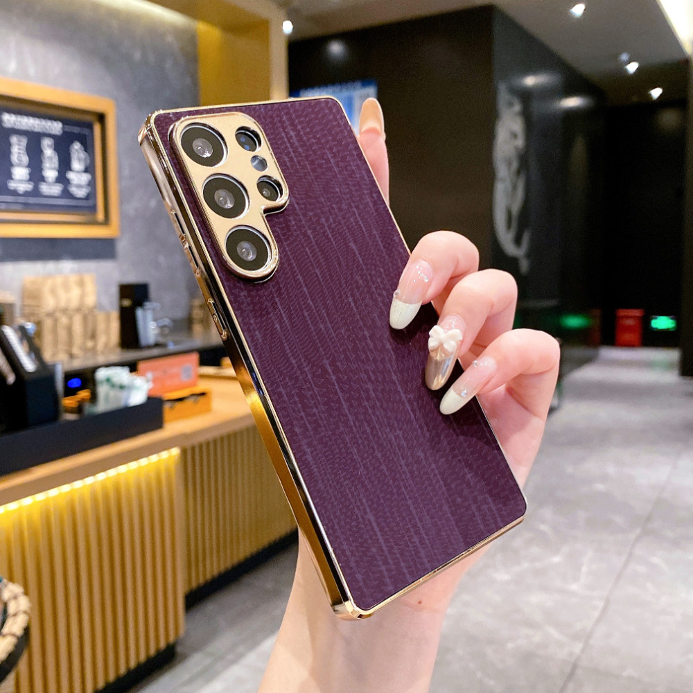 Ốp Điện Thoại Mạ Điện Kết Cấu TPU + PC Cho Samsung Galaxy S26 S25 S24 S23 Plus Ultra FE Edge A57 A56 A55 A54 A53 A37 A36 A35 A34 A26 A25 A24 A17 A16 A15 A14 A07 A06 5G 4G