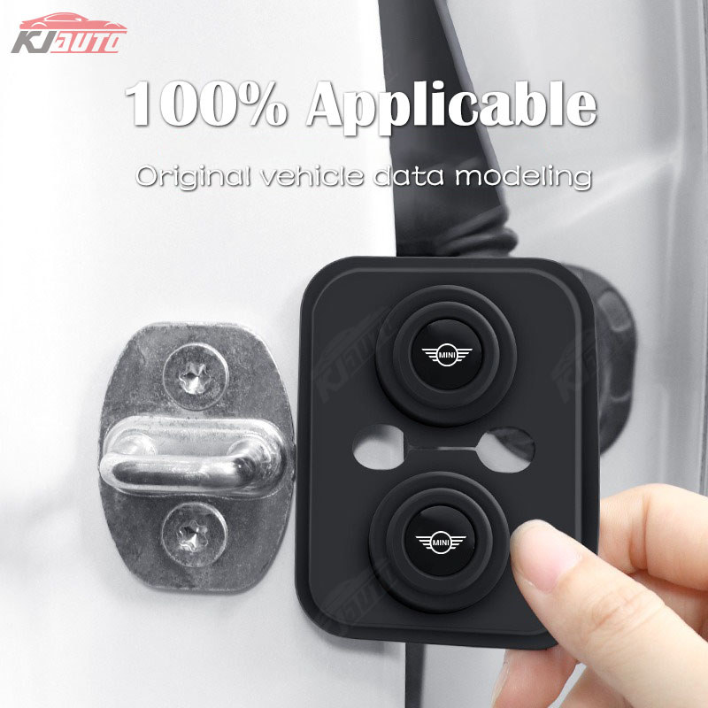 Xe Mini Silicon Khóa Cửa Bao Bảo Vệ Cửa Mềm Mại Và Chống Sốc Cho Cooper Countryman Clubman Mini Cooper S One D F54 F56 F60 R56 R60