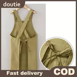 Doutie Nấu Ăn Tạp Dề Nhà Bếp Thoáng Khí Chống Mòn Người Lớn Eo Tạp Dề Chống Mọc Mềm Nhà Hàng Quần Áo Làm Việc Nhà VN
