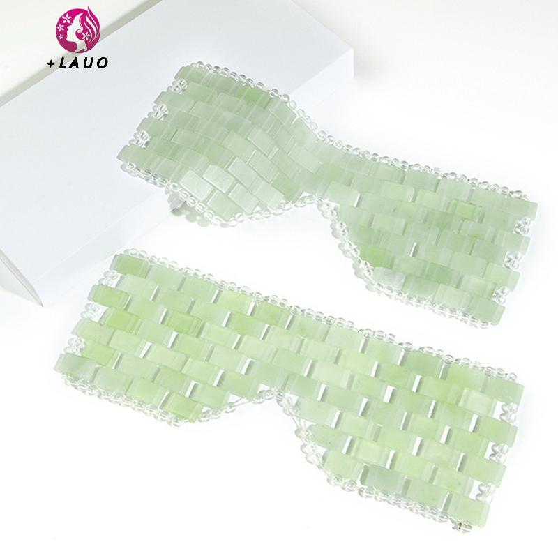 Springevenstar Mặt nạ ngọc bích làm mát thư giãn mắt, máy mát xa ngủ, dụng cụ chăm sóc mặt nạ