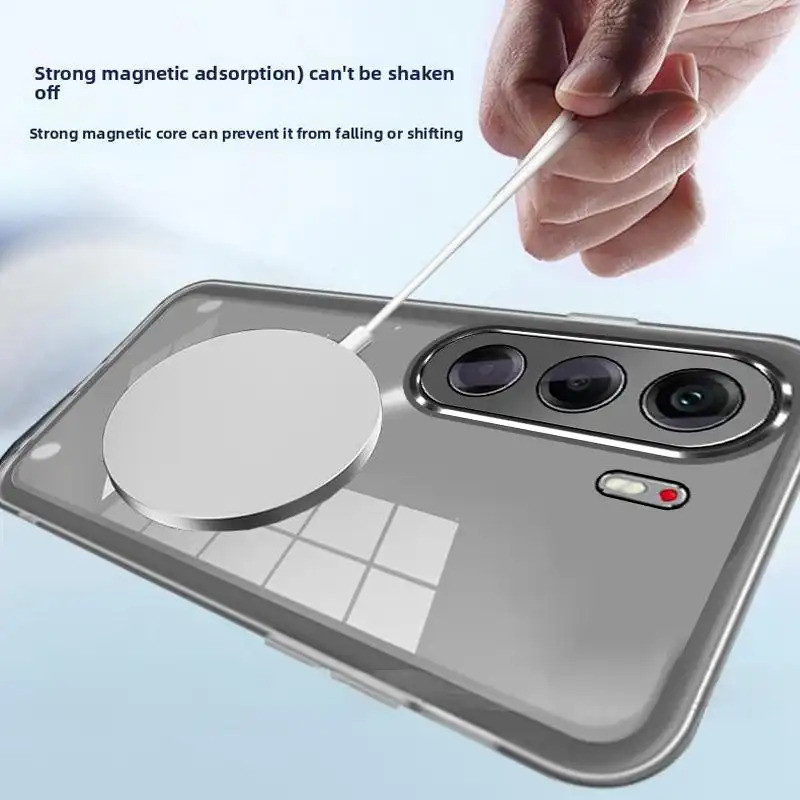 Có Ống Kính Phim Từ Tính Dành Cho Tecno Camon 40 pro Camon 40 prime Mềm Trong Suốt Vỏ Bảo Vệ camera Trong Suốt Chống Sốc Vỏ Điện Thoại