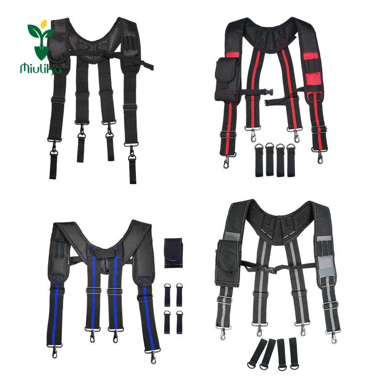 Miulika Heavy Duty Tool Belt Suspender với dây đeo có thể điều chỉnh Túi đựng dụng cụ để lợp thợ mộc làm việc