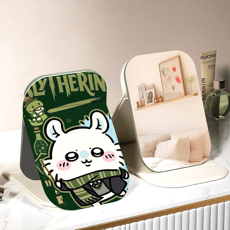 Chiikawa Slytherin Gương Trang Điểm Gập Đa Năng, Phù Hợp Dùng Văn Phòng Du Lịch