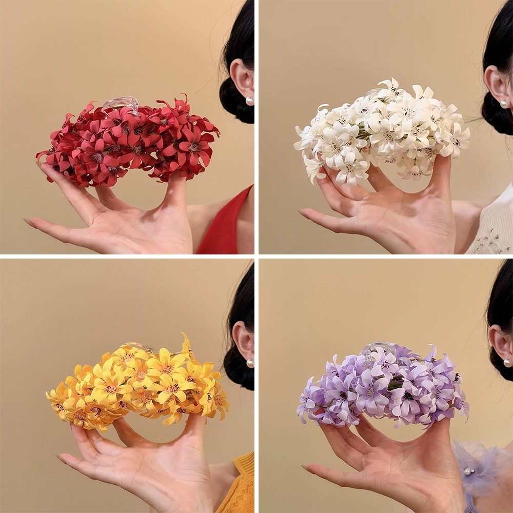 Kẹp Tóc Hoa YICA, Kẹp Tóc Hoa Hàn Quốc, Kẹp Vuốt Tóc Đẹp Di Động