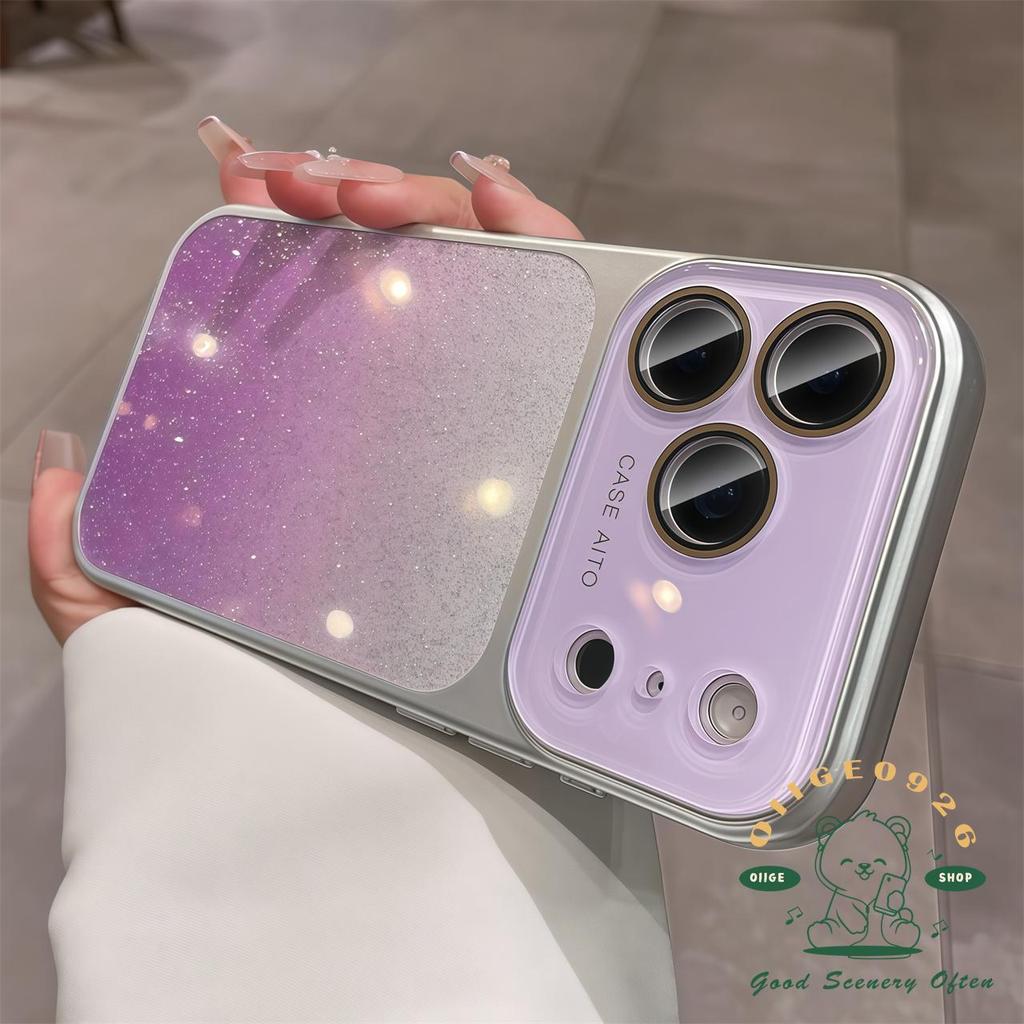 【 Ốp lưng iPhone17 】 Túi khí lấp lánh màu gradient lỏng Vỏ điện thoại iphone17 Pro Max 16 15 14 cho vỏ iPhone Vỏ mềm silicon TPU chống sốc